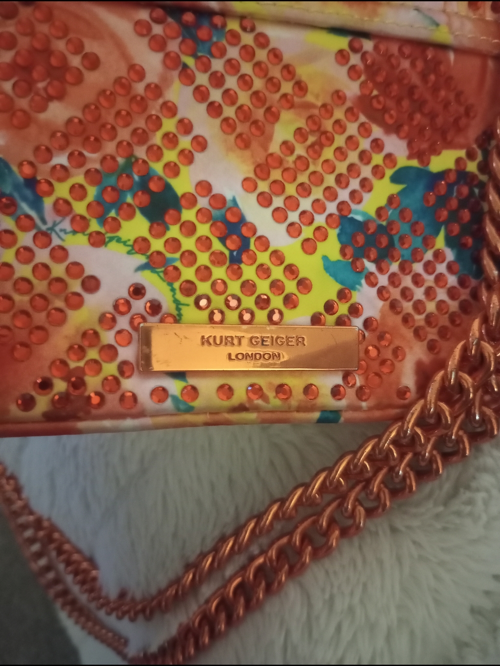 Kurt Geiger Mini Fabric Kensington Bag - Picture 6 of 11